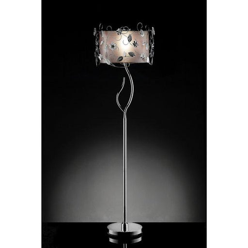 Elva Silver/Chrome Floor Lamp, Double Shade - Furniture Stars (Chicago, IL)
