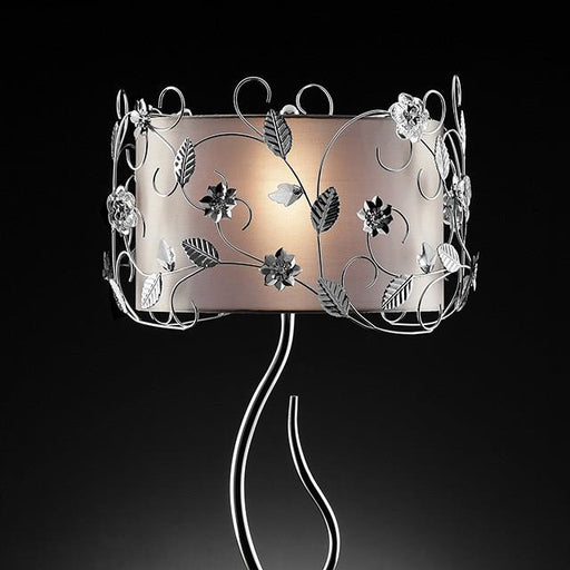 Elva Silver/Chrome Table Lamp, Double Shade - Furniture Stars (Chicago, IL)
