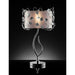 Elva Silver/Chrome Table Lamp, Double Shade - Furniture Stars (Chicago, IL)