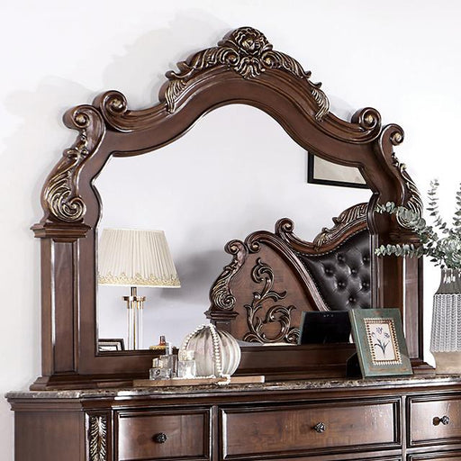 ESPARANZA Mirror, Brown Cherry - Furniture Stars (Chicago, IL)