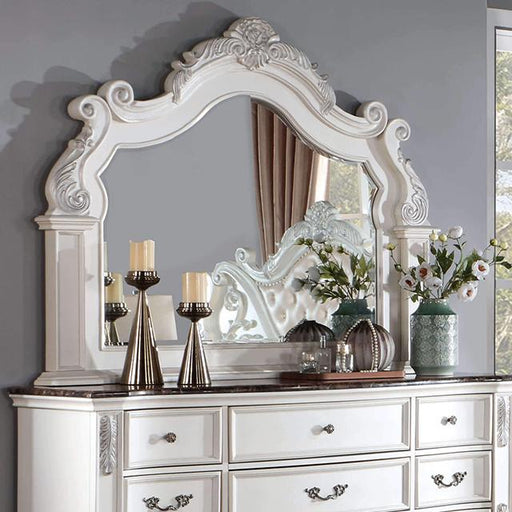 ESPARANZA Mirror, Pearl White - Furniture Stars (Chicago, IL)