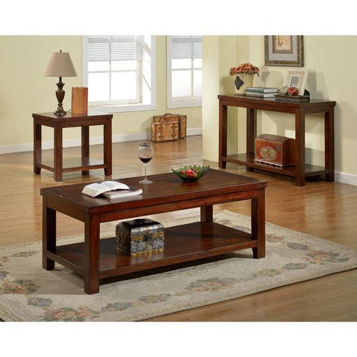 ESTELL Dark Cherry End Table, Cherry - Furniture Stars (Chicago, IL)
