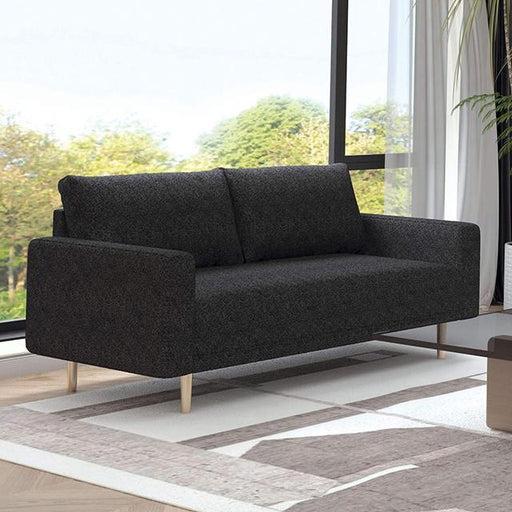 ELVERUM Loveseat, Black - Furniture Stars (Chicago, IL)