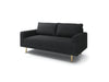 ELVERUM Loveseat, Black - Furniture Stars (Chicago, IL)
