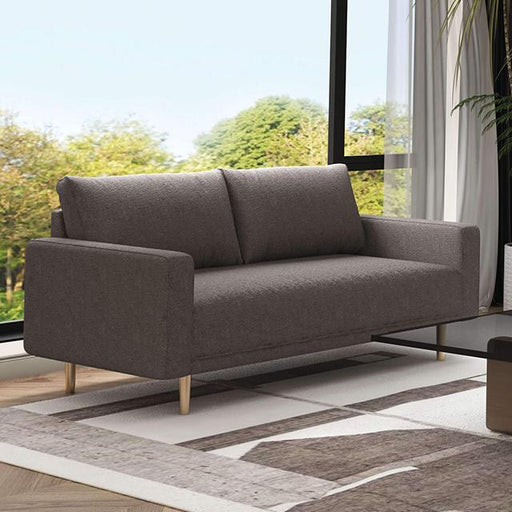 ELVERUM Loveseat, Charcoal Gray - Furniture Stars (Chicago, IL)