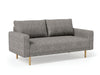 ELVERUM Loveseat, Charcoal Gray - Furniture Stars (Chicago, IL)