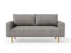 ELVERUM Loveseat, Charcoal Gray - Furniture Stars (Chicago, IL)
