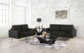 ELVERUM Loveseat, Black - Furniture Stars (Chicago, IL)