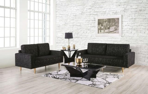 ELVERUM Loveseat, Black - Furniture Stars (Chicago, IL)