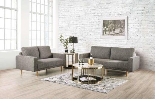 ELVERUM Loveseat, Charcoal Gray - Furniture Stars (Chicago, IL)