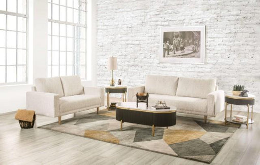 ELVERUM Loveseat, Off-White - Furniture Stars (Chicago, IL)