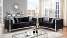EVADNE Chair w/ Pillow, Black - Furniture Stars (Chicago, IL)