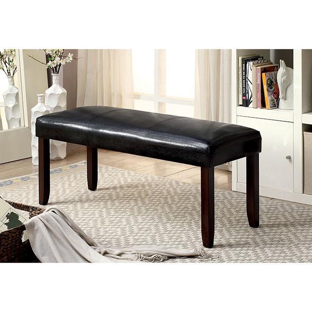 EMMONS I Dark Cherry/Espresso Bench - Furniture Stars (Chicago, IL)