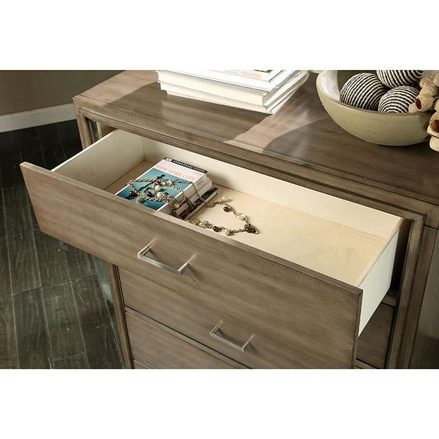 ENRICO I Gray Media Chest - Furniture Stars (Chicago, IL)