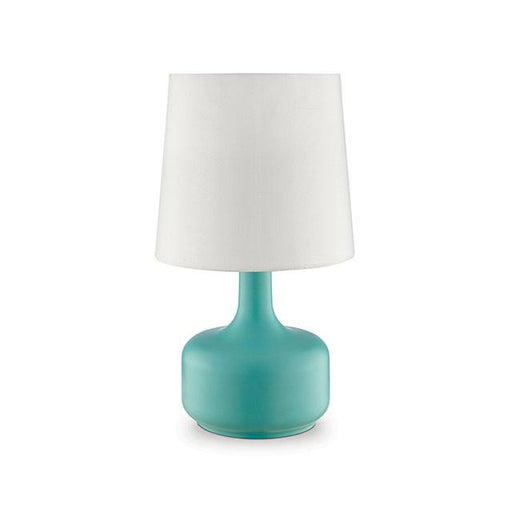 Farah Teal 17"H Matte Teal Table Lamp - Furniture Stars (Chicago, IL)