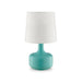 Farah Teal 17"H Matte Teal Table Lamp - Furniture Stars (Chicago, IL)