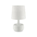 Farah White 17"H Glossy White Table Lamp - Furniture Stars (Chicago, IL)