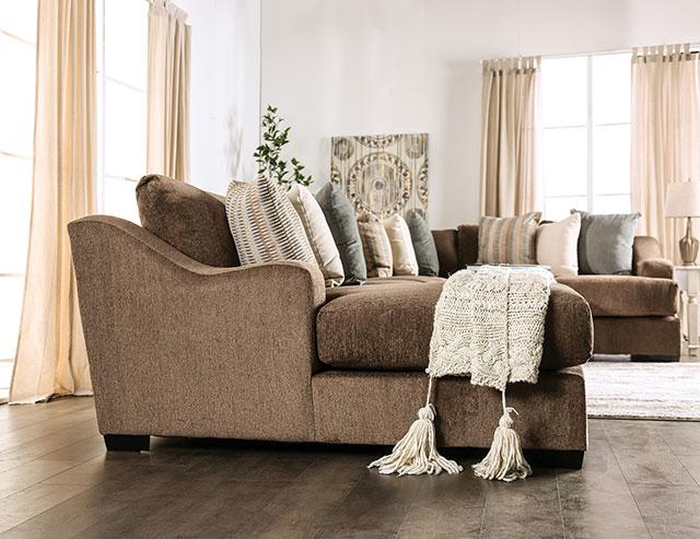 FARRINGDON Sectional, Brown - Furniture Stars (Chicago, IL)