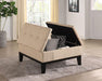 FAZIO Storage Ottoman, Beige - Furniture Stars (Chicago, IL)