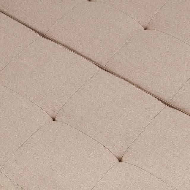 FAZIO Storage Ottoman, Beige - Furniture Stars (Chicago, IL)