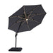Fera 10 Ft Round Umbrella w/ LED Bulb + 37" Large Base - Furniture Stars (Chicago, IL)