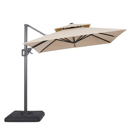 Fida 8 Ft Square Umbrella w/ Double Top + 37" Large Base - Furniture Stars (Chicago, IL)