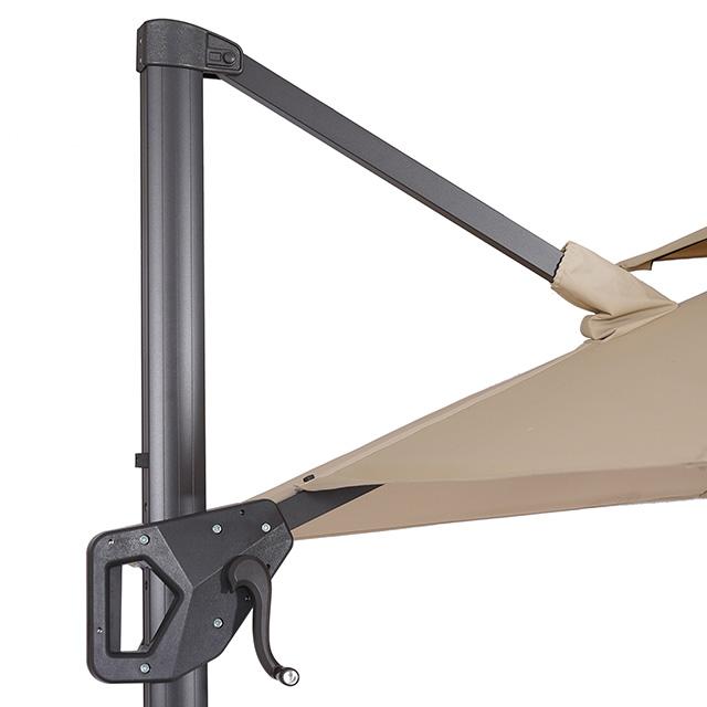 Fida 8 Ft Square Umbrella w/ Double Top + 37" Large Base - Furniture Stars (Chicago, IL)