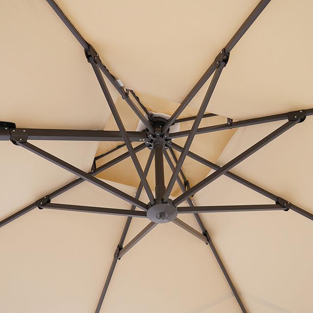 Fida 8 Ft Square Umbrella w/ Double Top + 37" Large Base - Furniture Stars (Chicago, IL)