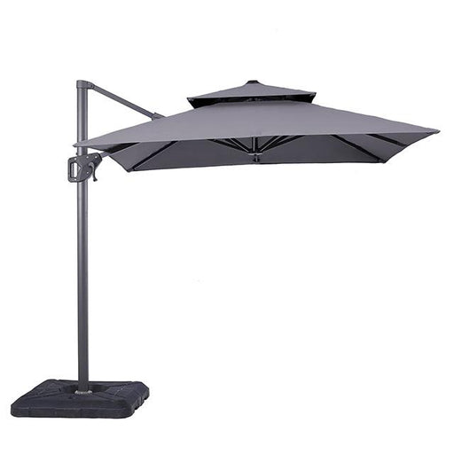 Fida 8 Ft Square Umbrella w/ Double Top + 37" Large Base - Furniture Stars (Chicago, IL)