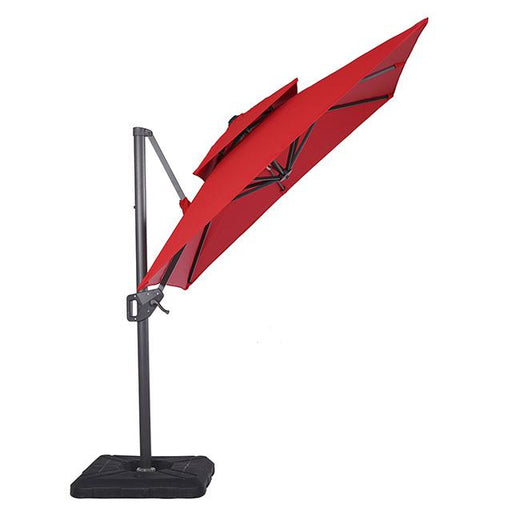 Fida 8 Ft Square Umbrella w/ Double Top + 37" Large Base - Furniture Stars (Chicago, IL)
