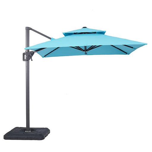 Fida 8 Ft Square Umbrella w/ Double Top + 37" Large Base - Furniture Stars (Chicago, IL)