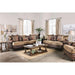 Fletcher Brown/Tan Love Seat - Furniture Stars (Chicago, IL)