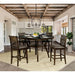 Flick Rustic Oak Counter Ht. Table - Furniture Stars (Chicago, IL)