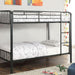 CLEMENT Black Metal Twin/Twin Bunk Bed - Furniture Stars (Chicago, IL)