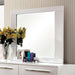 CLEMENTINE Glossy White Mirror - Furniture Stars (Chicago, IL)