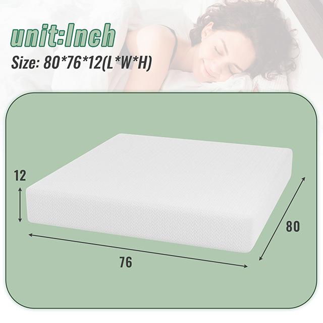 Coreopsis 12" E.King Memory Foam Wave Comfort - Furniture Stars (Chicago, IL)