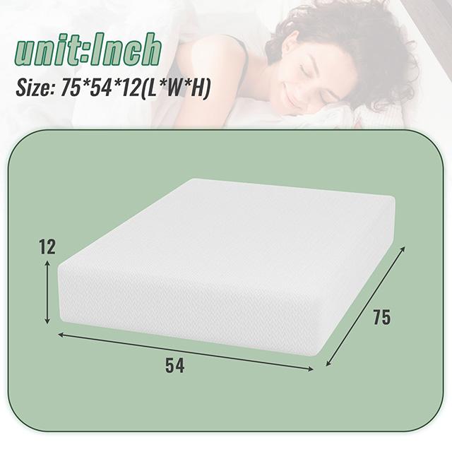Coreopsis 12" Full Memory Foam Wave Comfort - Furniture Stars (Chicago, IL)