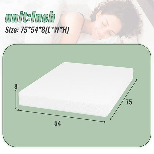 Coreopsis 8" Full Memory Foam Wave Comfort - Furniture Stars (Chicago, IL)