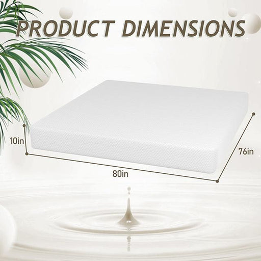 Forsythia 10" E.King Green Tea Gel Memory Foam - Furniture Stars (Chicago, IL)