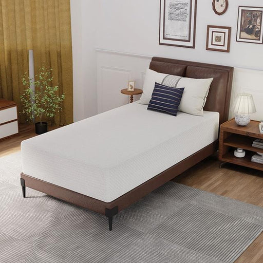 Forsythia 12" Twin Green Tea Gel Memory Foam - Furniture Stars (Chicago, IL)