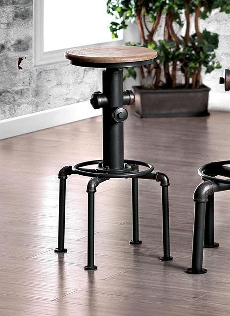Foskey Antique Black Bar Stool (2/CTN) - Furniture Stars (Chicago, IL)