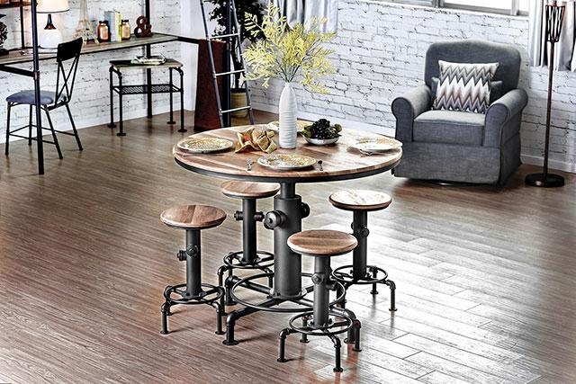 Foskey Antique Black Counter Ht. Chair (2/CTN) - Furniture Stars (Chicago, IL)