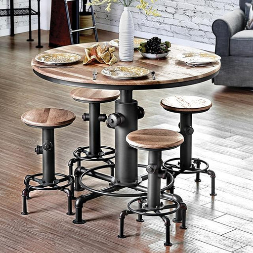Foskey Antique Black Dining Table - Furniture Stars (Chicago, IL)