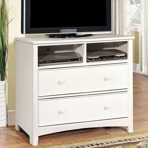 Corry White Media Chest - Furniture Stars (Chicago, IL)