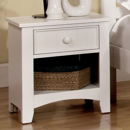 Corry White Night Stand - Furniture Stars (Chicago, IL)