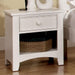 Corry White Night Stand - Furniture Stars (Chicago, IL)