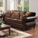 Franklin Dark Brown/Tan Sofa, Dark Brown - Furniture Stars (Chicago, IL)