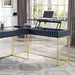 FREIBURG Corner Desk, Antique Blue - Furniture Stars (Chicago, IL)