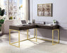 FREIBURG Corner Desk, Walnut - Furniture Stars (Chicago, IL)