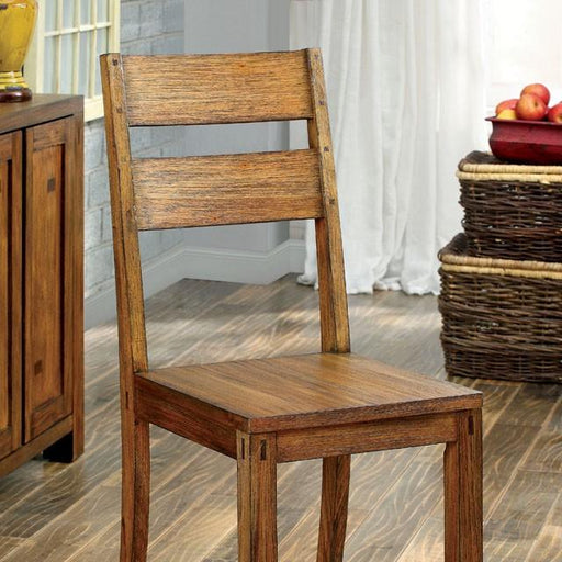 FRONTIER Dark Oak Side Chair (2/CTN) - Furniture Stars (Chicago, IL)